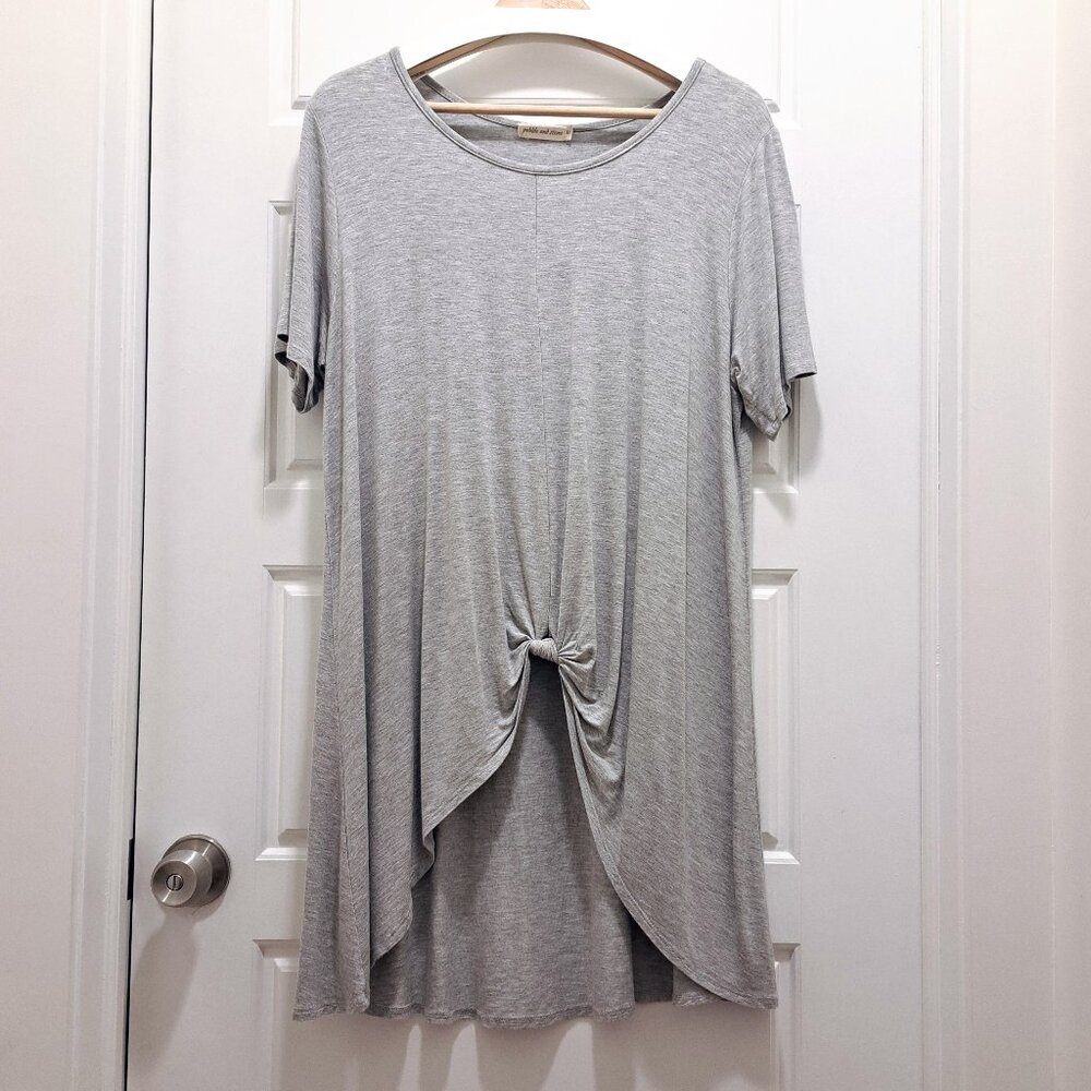 pebble and stone Jersey Tunic Size 1X